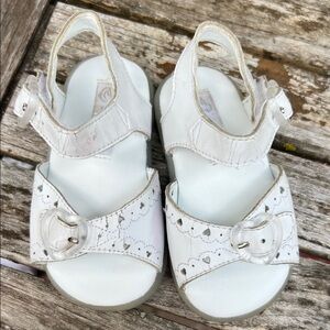 White Kids Sandals